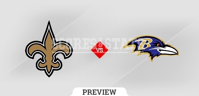 Palpite Baltimore Ravens vs. New Orleans Saints 14 Aug 2021