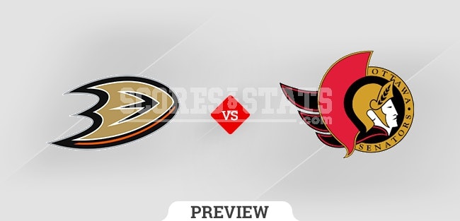 Palpite Ottawa Senators vs. Anaheim Ducks 29 Jan 2022